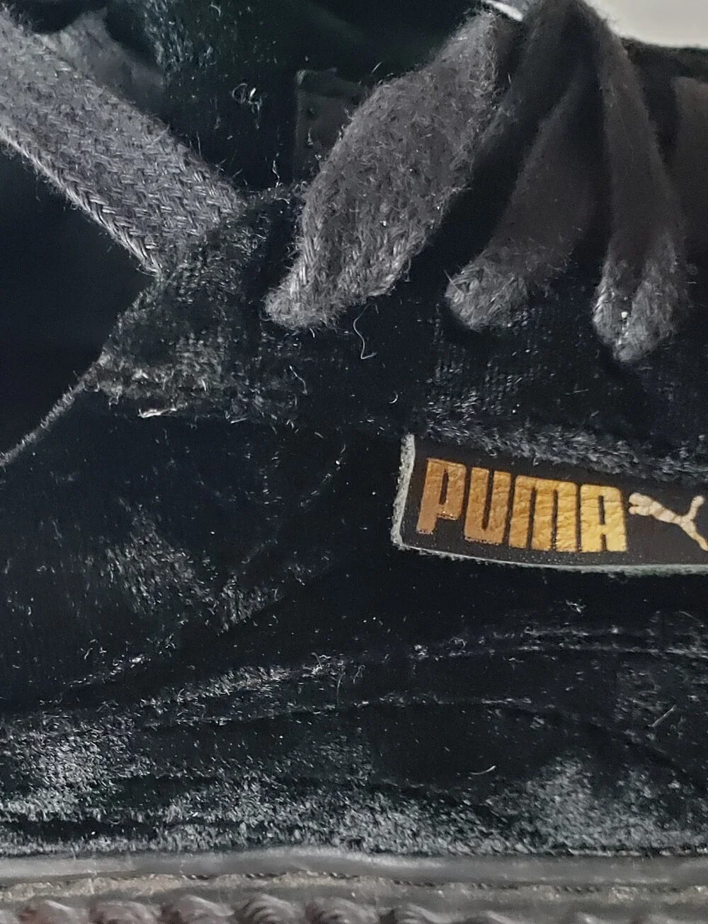 Puma X Fenty Creeper Velvet Platform 7.5 Sneaker Shoes Goth Grunge Fair Wear Fit